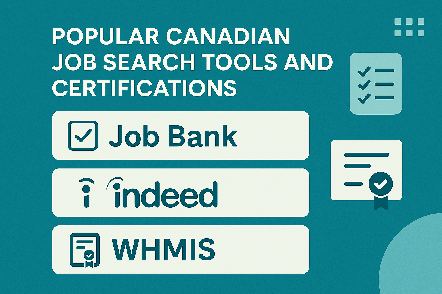 Canadian Job Search Tools