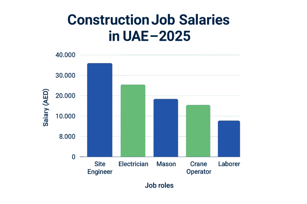 UAE Construction Salaries Chart