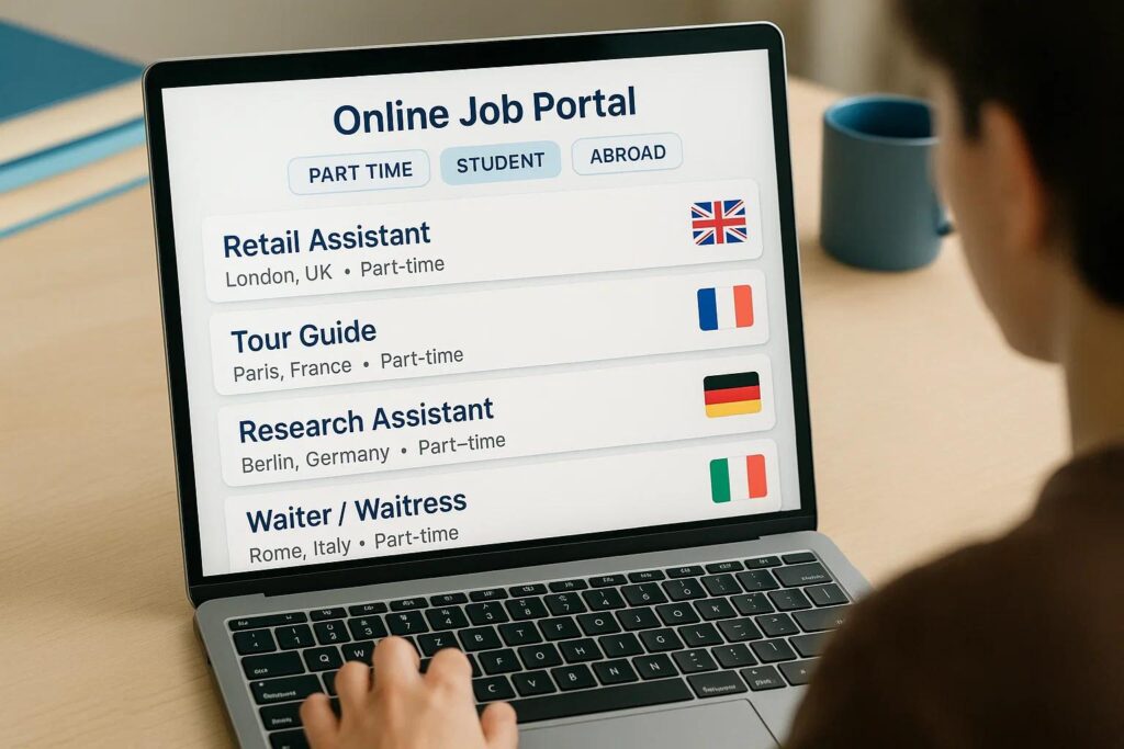 online job protal 4 part time jobs for students in abroad